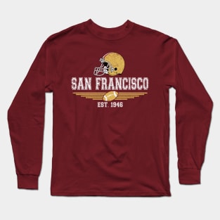 San Francisco Vintage Football Est 1946 For Helmet Game Day Long Sleeve T-Shirt